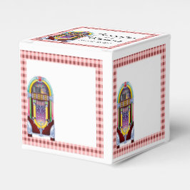 Vintage Jukebox-Gastgeschenk Hochzeit-Box der 50er Geschenkschachtel