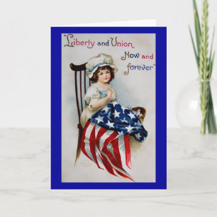 Vintage July 4th Greeting Card 4 Karte