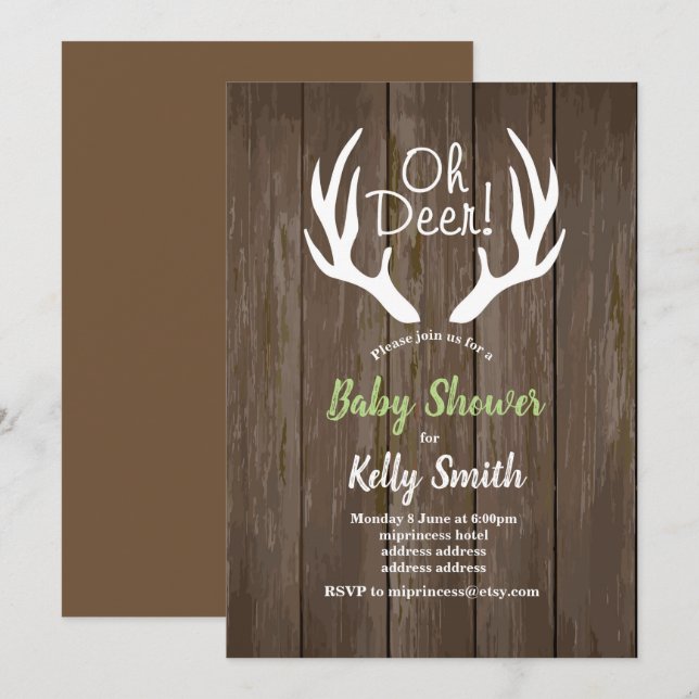 Vintage Jungbrause Einladung (Vorne/Hinten)