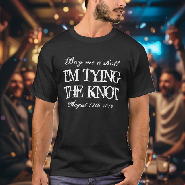 Vintage Junggesellenparty im Shirt für Bräutigam (bachelor party t shirt)