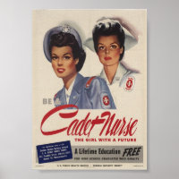 Vintage Kadetten-Pflegewerbung,