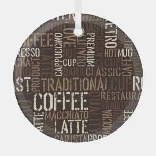 Vintage-Kaffee-Erlebnis Nahtloses Muster Ornament Aus Glas