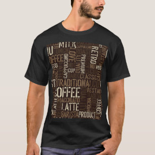 Vintage-Kaffee-Erlebnis Nahtloses Muster T-Shirt