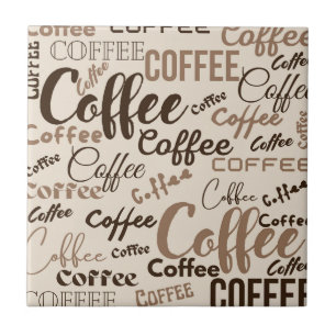 Vintage-Kaffee-Typografie-Muster (4) Fliese