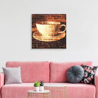 Vintage-Kaffee-Wandkunst Leinwanddruck