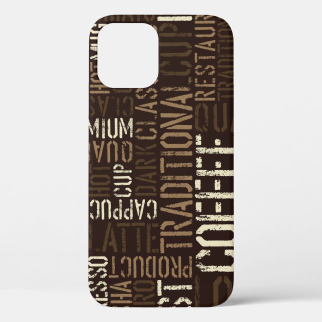 Vintage Kaffeeerlebnis Nahtloses Muster Case-Mate iPhone Hülle (Rückseite)