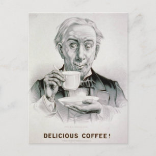 Vintage Kaffeekarte Postkarte