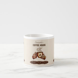 Vintage-Kaffeetasse Benutzerdefinierte Café-Marke Espressotasse