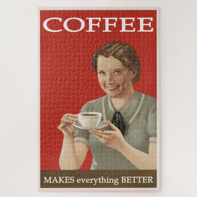 Vintage Kaffeewerbung (Vertikal)