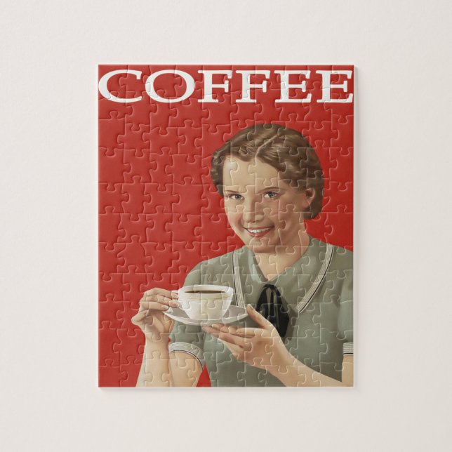 Vintage Kaffeewerbung (Vertikal)