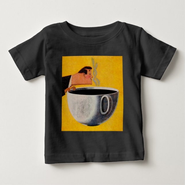 Vintage Kaffeewerbung Baby T-shirt (Vorderseite)