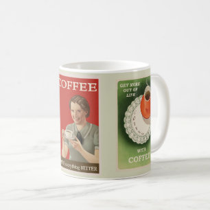 Vintage Kaffeewerbung Kaffeetasse