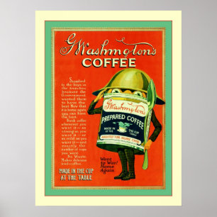 Vintage Kaffeewerbung Poster