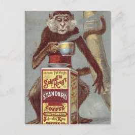 Vintage Kaffeewerbung Postkarte