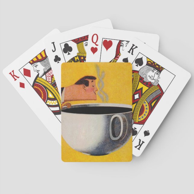 Vintage Kaffeewerbung Spielkarten (Rückseite)