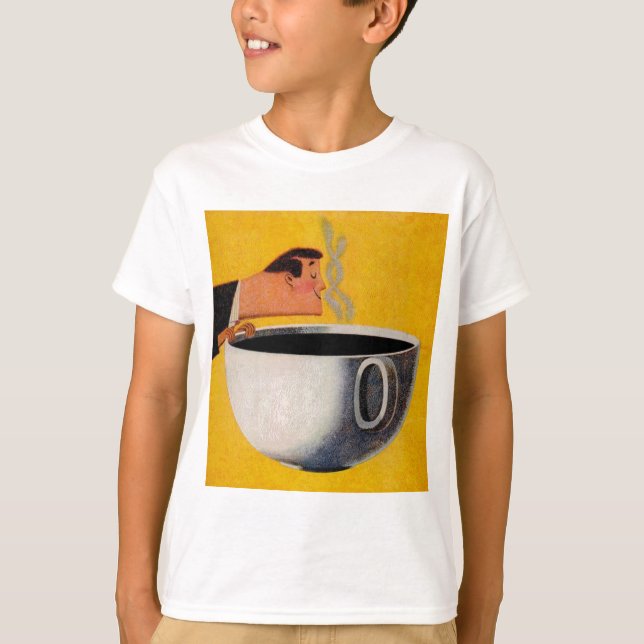 Vintage Kaffeewerbung T-Shirt (Vorderseite)