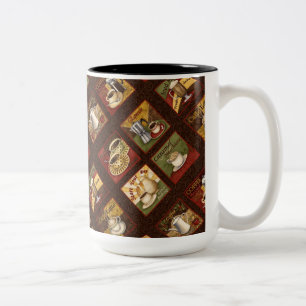 Vintage-Kaffeewerbung Tasse
