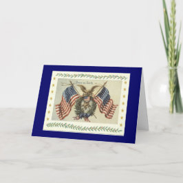 Vintage KAIMANFISCH Weihnachtskarte Feiertagskarte