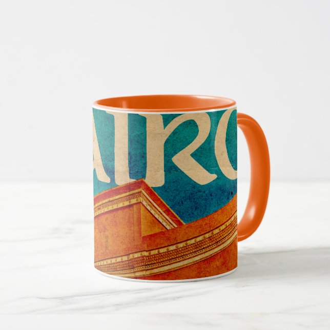 Vintage Kairo-Tasse Tasse (VorderseiteRechts)