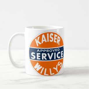 Vintage Kaiser Willys Serviceschild Kaffeetasse