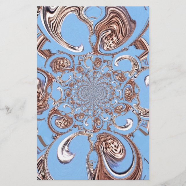 Vintage Kaleidoskop-Kunstdruckkunst Briefpapier (Vorderseite)