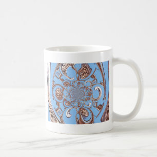 Vintage Kaleidoskop-Kunstdruckkunst Kaffeetasse