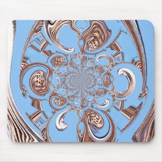 Vintage Kaleidoskop-Kunstdruckkunst Mousepad (Vorne)