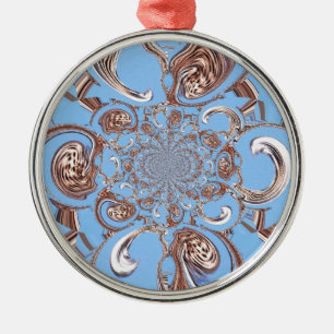 Vintage Kaleidoskop-Kunstdruckkunst Ornament Aus Metall