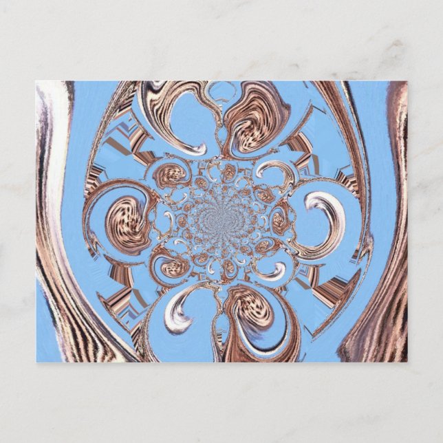 Vintage Kaleidoskop-Kunstdruckkunst Postkarte (Vorderseite)