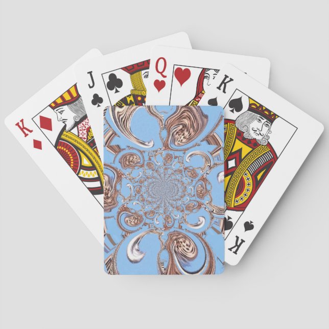 Vintage Kaleidoskop-Kunstdruckkunst Spielkarten (Rückseite)