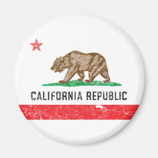 Vintage Kalifornien-Flagge Magnet