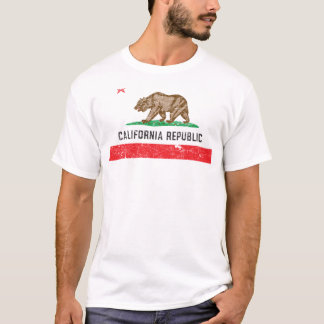 Vintage Kalifornien-Flagge T-Shirt