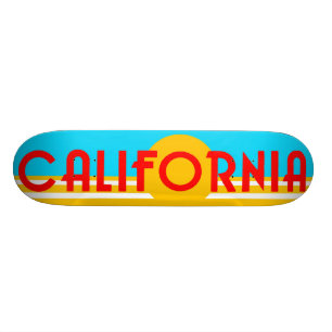 Vintage Kalifornien-Logo-Skate-Plattform Skateboard