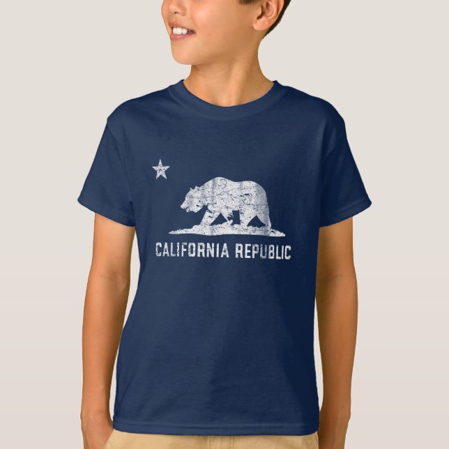 Vintage Kalifornien-Republik T-Shirt (Vorderseite)