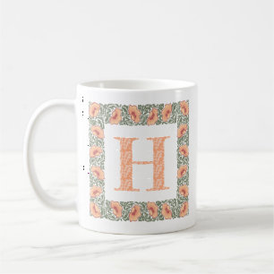 Vintage Kalifornische Mohnblumen monogrammiert Ora Kaffeetasse