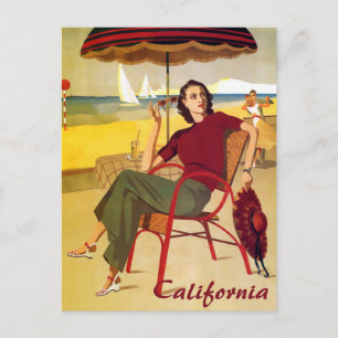 Vintage kalifornische Reise Postkarte