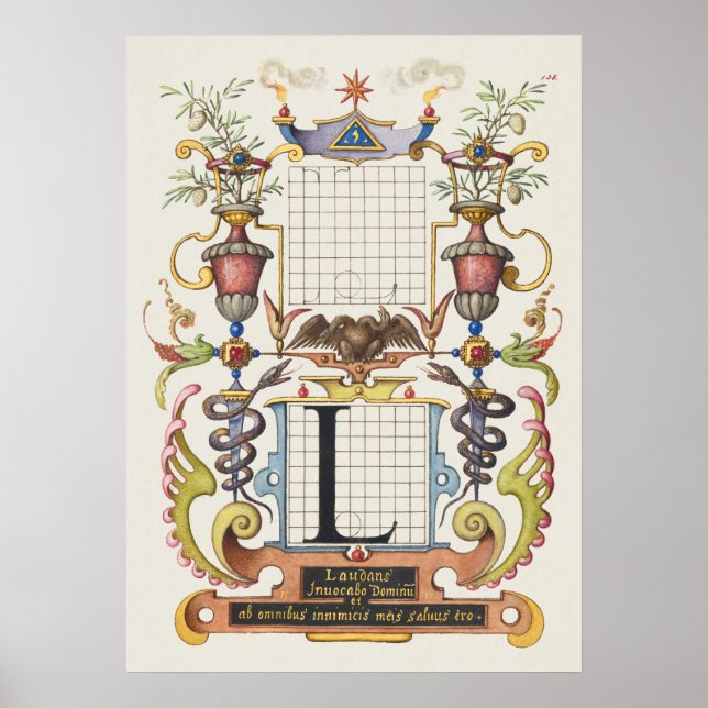 Vintage Kalligrafie Poster (Vorne)