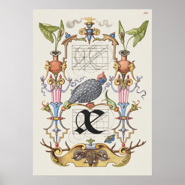 Vintage Kalligrafie Poster (Vorne)
