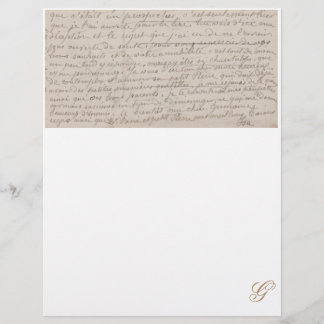 Vintage Kalligraphie aus MyDesk Letterhead.