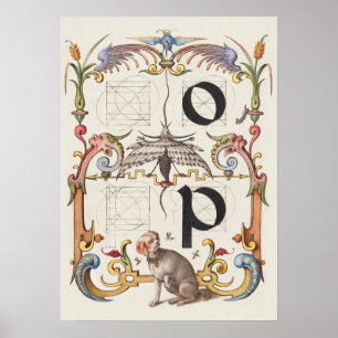 Vintage Kalligraphie Poster