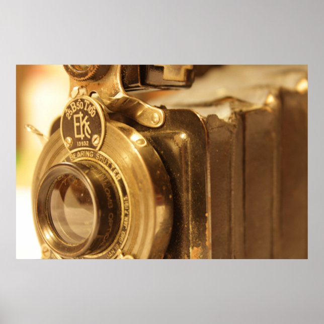 Vintage Kamera 2 Poster (Vorne)