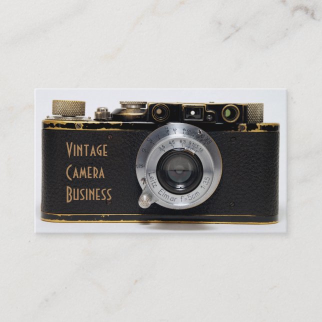 VINTAGE KAMERA 3 Der berühmte Deutsche Rangefinder Visitenkarte (Vorderseite)