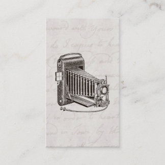 Vintage Kamera - antike Kamera-Fotografie Retro Visitenkarte