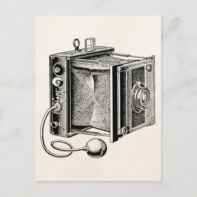 Vintage Kamera - Antikkameras Fotografie Postkarte (Vorderseite)