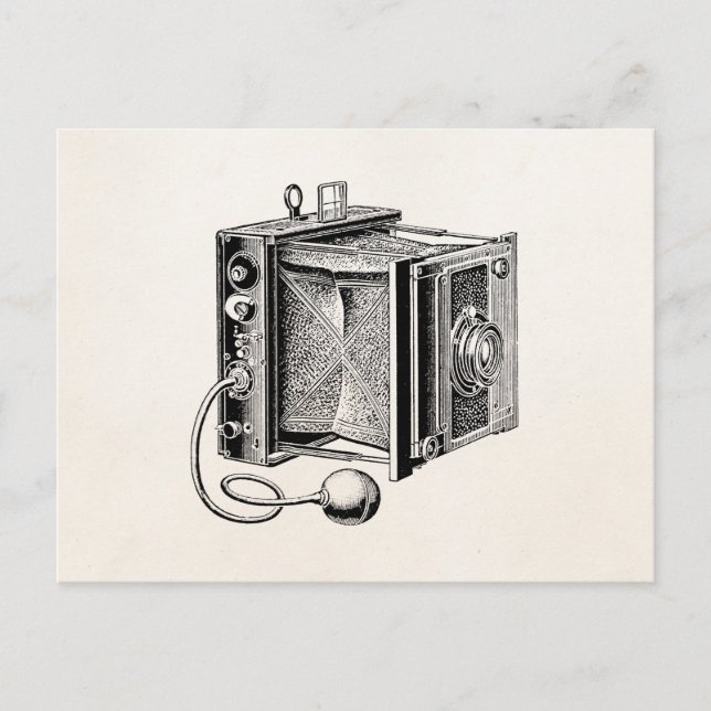 Vintage Kamera - Antikkameras Fotografie Postkarte (Vorderseite)