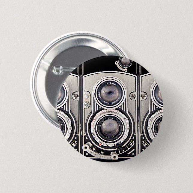 Vintage Kamera  Button (Vorne & Hinten)