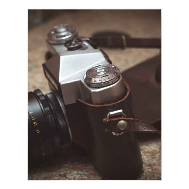 Vintage Kamera Fotodruck (Vorne)