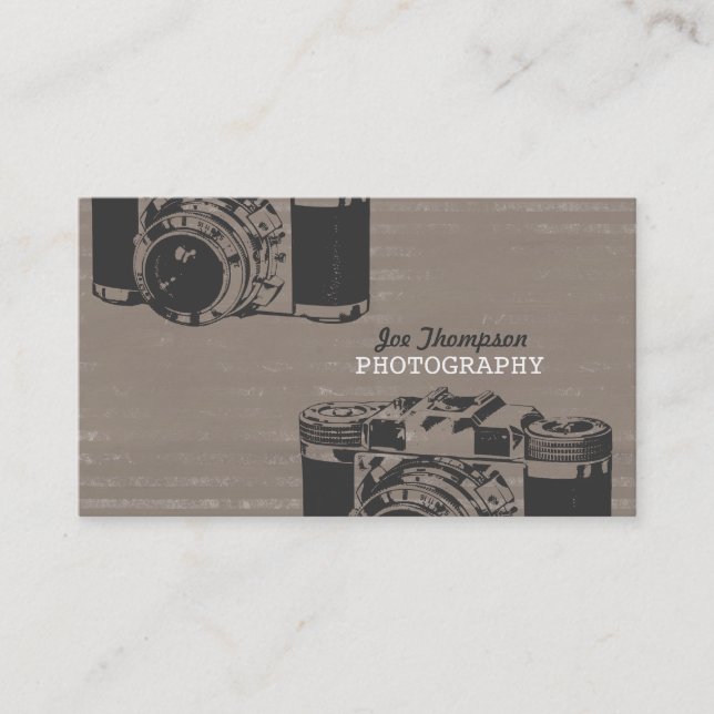Vintage Kamera-Fotografie-Geschäfts-Karten Visitenkarte (Vorderseite)