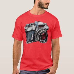 Vintage-Kamera-Grafik-T-Shirt – Retro-Fotografie T-Shirt