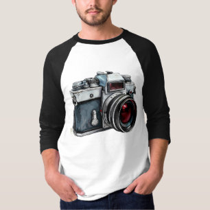Vintage-Kamera-Grafik-T-Shirt – Retro-Fotografie T-Shirt